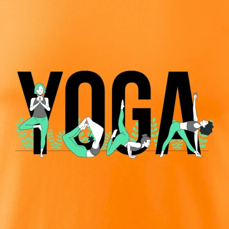 Yoga nápis farebný