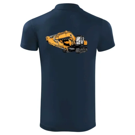 Žltý bager z boku