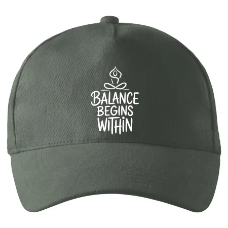 Balance begins within nápis