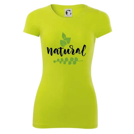 Natural - nápis v listoch