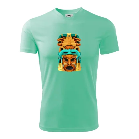 Mayová maska s pyramídou