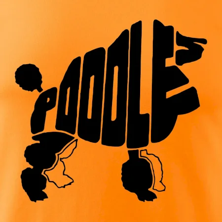 Pudel - nápis v tele