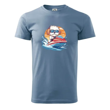 Bišónik na vodnom skútri