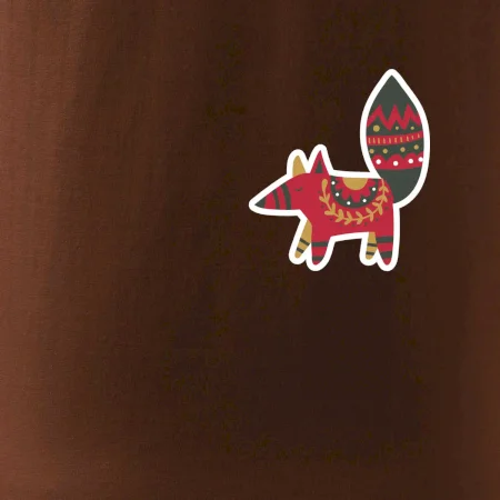 Folklór na prsníku líška