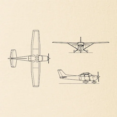 Obrys Cessna 172 Skyhawk