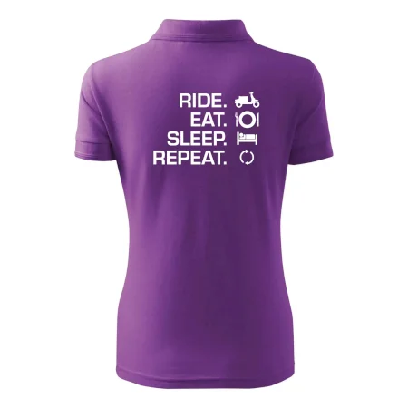 Ride Eat Sleep Repeat moto skúter