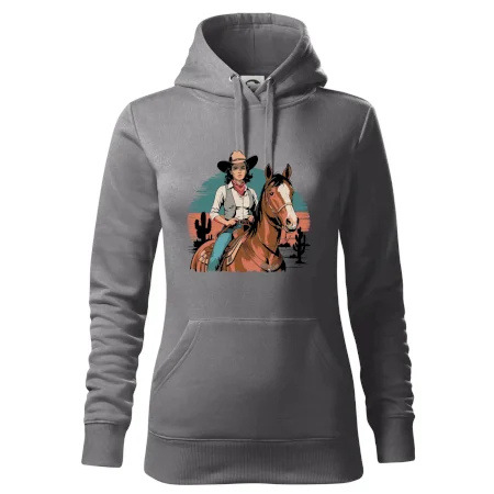 Cowgirl vintage na koni
