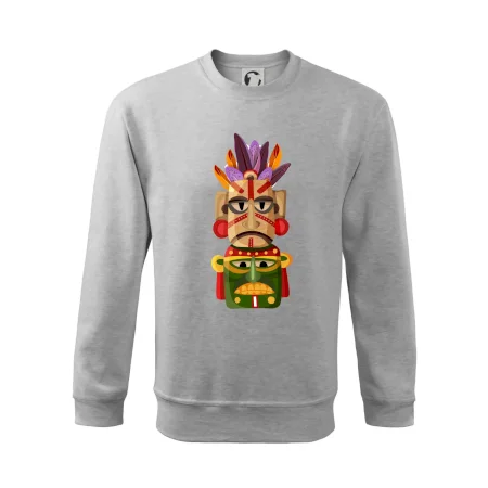 Mayová maska s perím