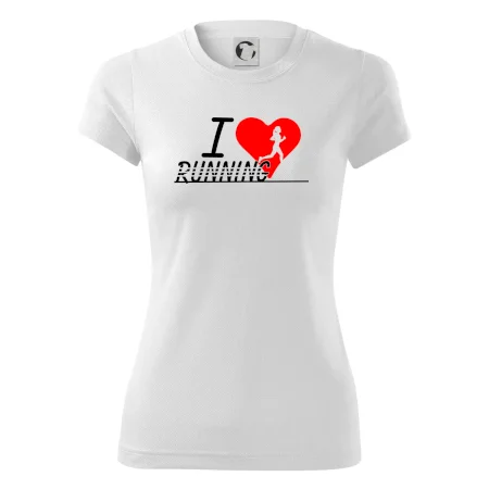 I love running dievča