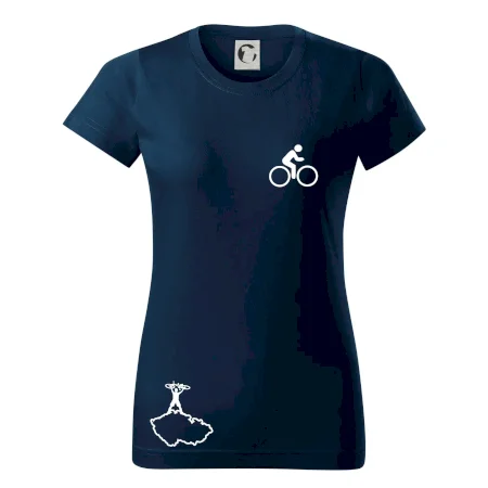 Mapa ČR + kolo na prsu