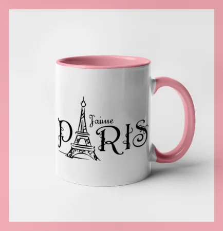 Paris nápis Eiffelovka rovný
