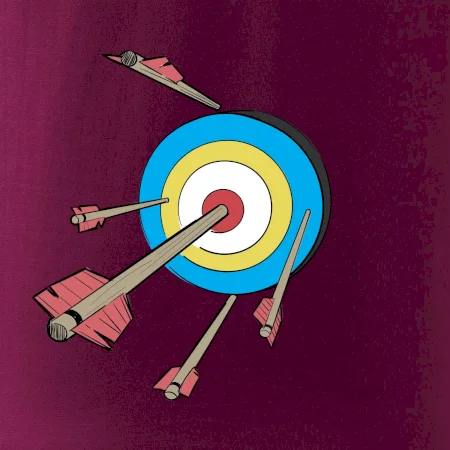 Šípy vo farebnom terči