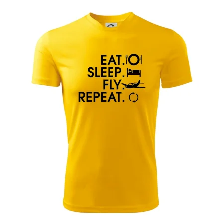 Eat sleep fly repeat