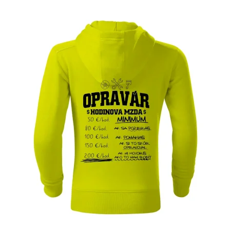 Hodinová mzda - opravár