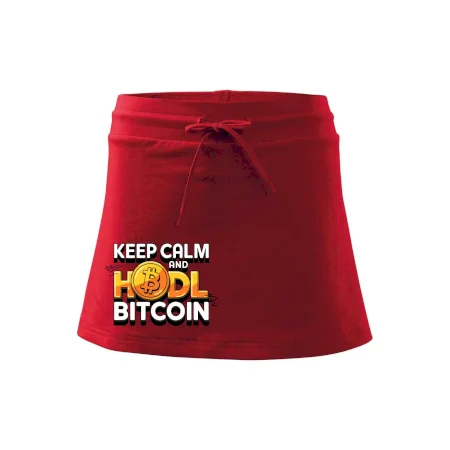 3D nápis Keep Calm and HODL Bitcoin