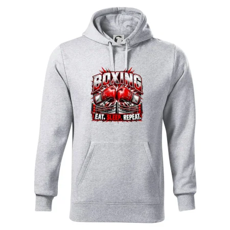 Boxerské rukavice v ringu eat sleep repeat