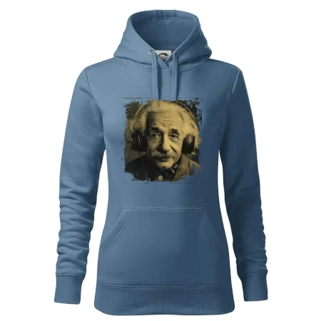 Albert Einstein so slúchadlami