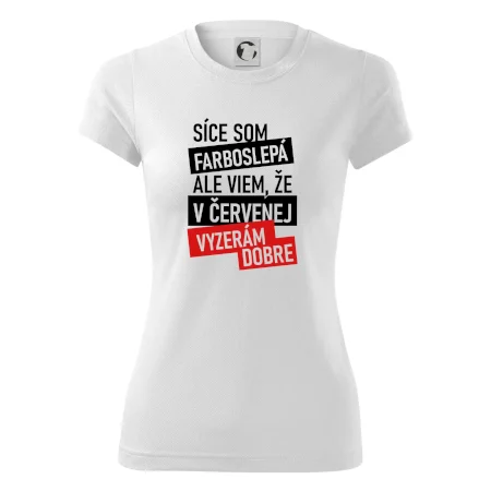 Síce som farboslepá, ale viem, že v červenej vyzerám dobre