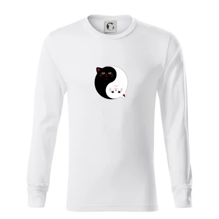 Mačky jin jang farebné