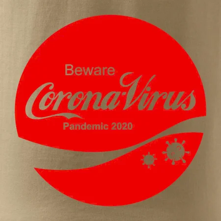 Corona virus pandemic logo