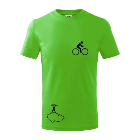 Mapa ČR + kolo na prsu