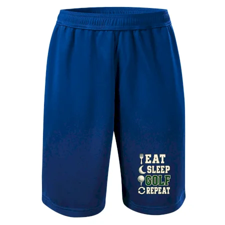 Eat sleep golf repeat typografie