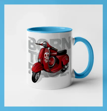 Scooter born to ride red