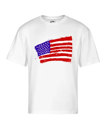 Americká vlajka ohnutá
