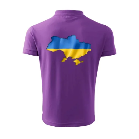 Ukrajina vlajka mapa