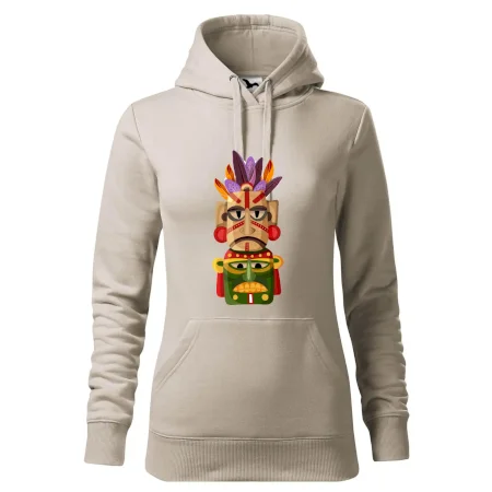 Mayová maska s perím