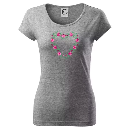 Červené tulipánové srdiečko (Pecka design)