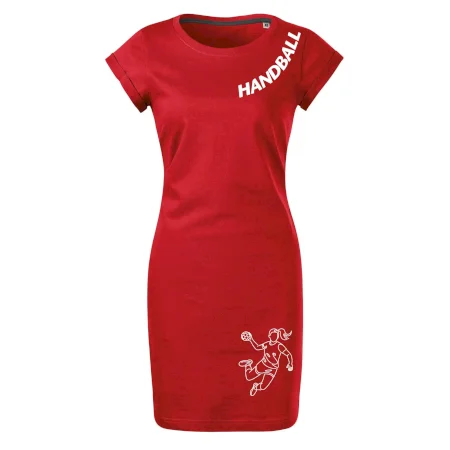 Handball nápis šikmo - dievča