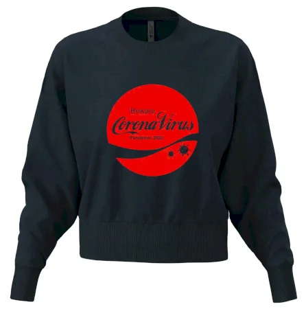 Corona virus pandemic logo
