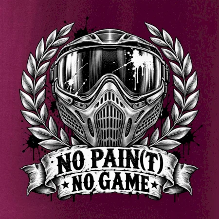 No Paint, No Game – motív s maskou