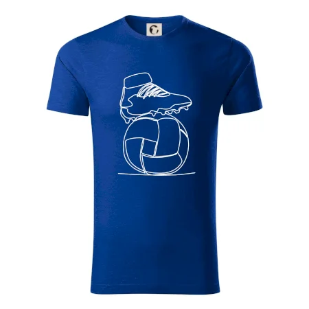Futbalová lopta kopačka jedným ťahom