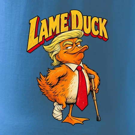 Trump jako kulhající kachna retro komiks