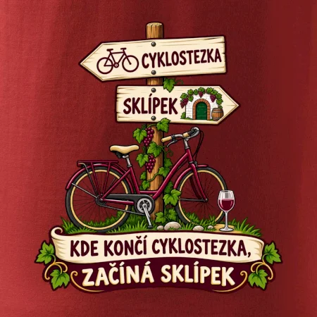 Kde končí cyklostezka, začíná sklípek
