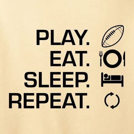 Play Eat Sleep Repeat americký fotbal
