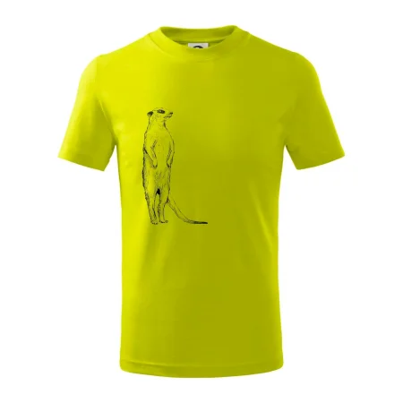 Surikata čierna kresba