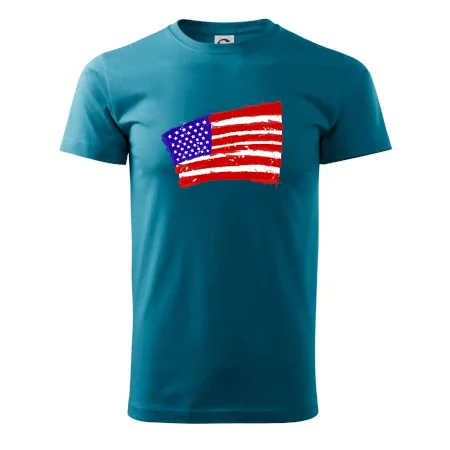 Americká vlajka ohnutá