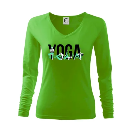 Yoga nápis farebný