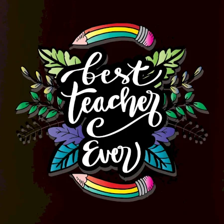 Farebné ceruzky best teacher ever