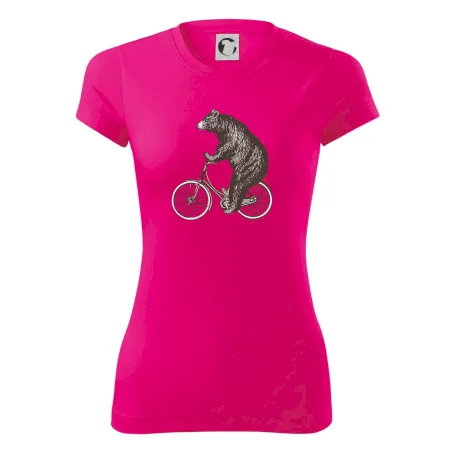 Medveď na bicykli