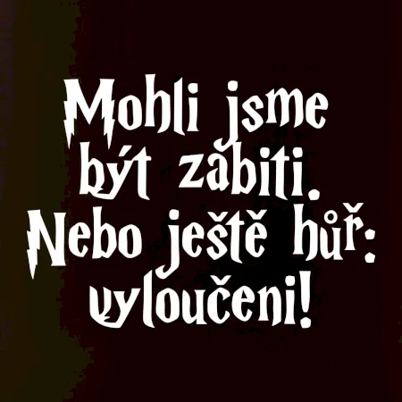Mohli jsme být zabiti. Nebo ještě hůř vyloučeni