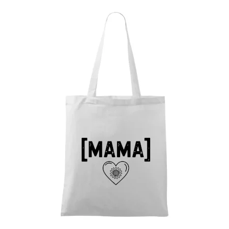 Mama nápis a srdce a slnečnice