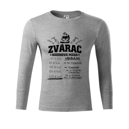 Hodinová mzda zvárač