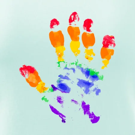 LGBT hand print