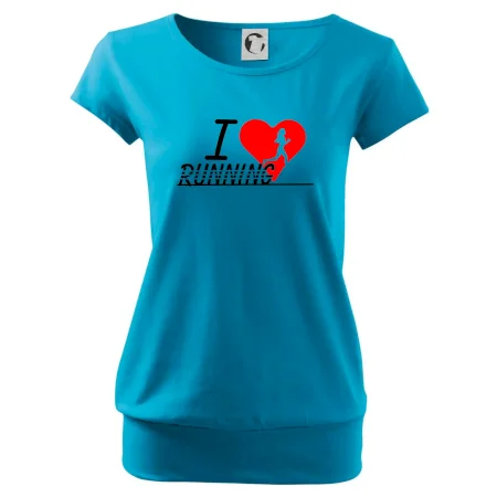 I love running dievča