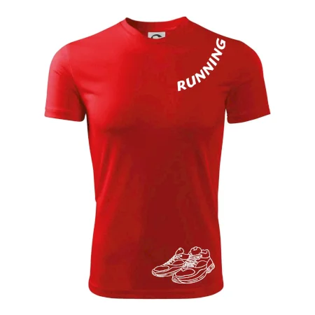 Running nápis šikmo