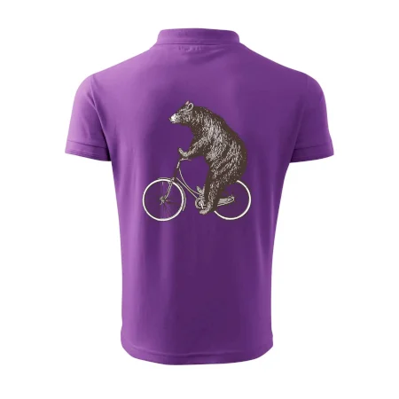 Medveď na bicykli